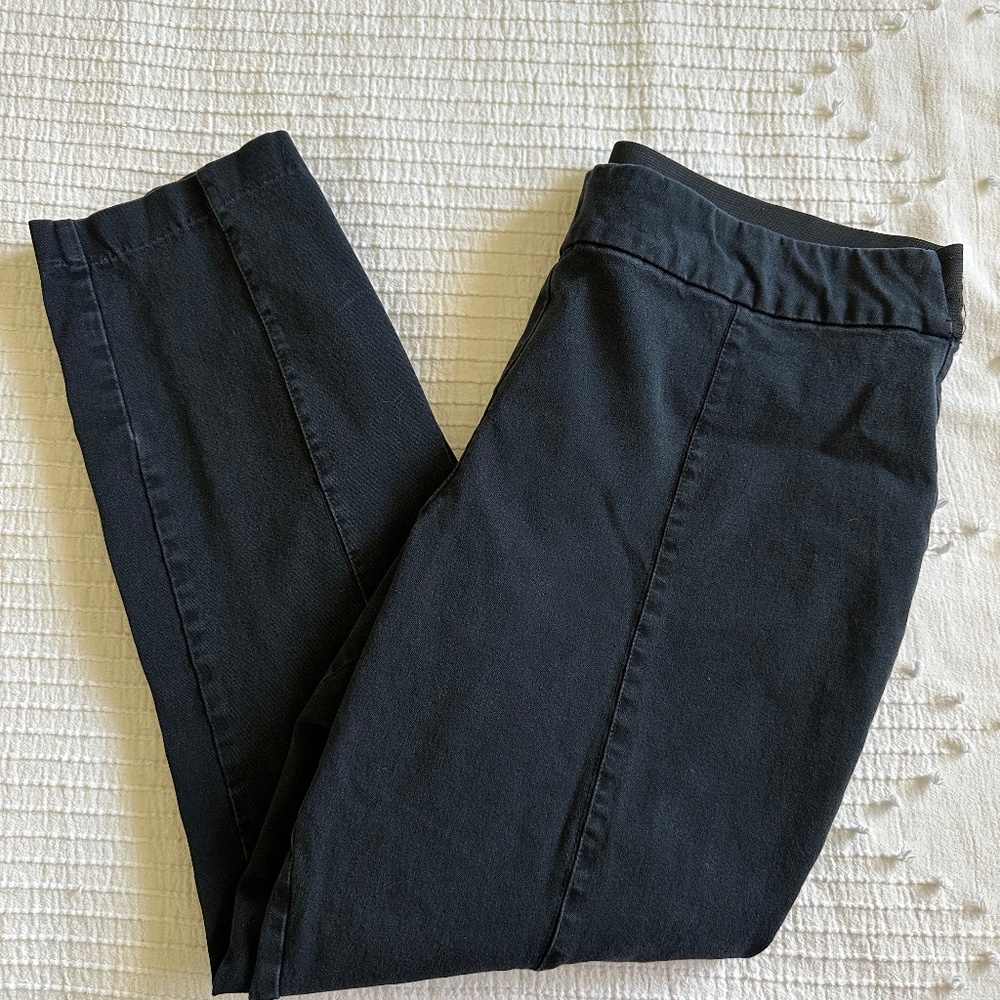 Black Stretch Elastic Waist Pants - A New Day